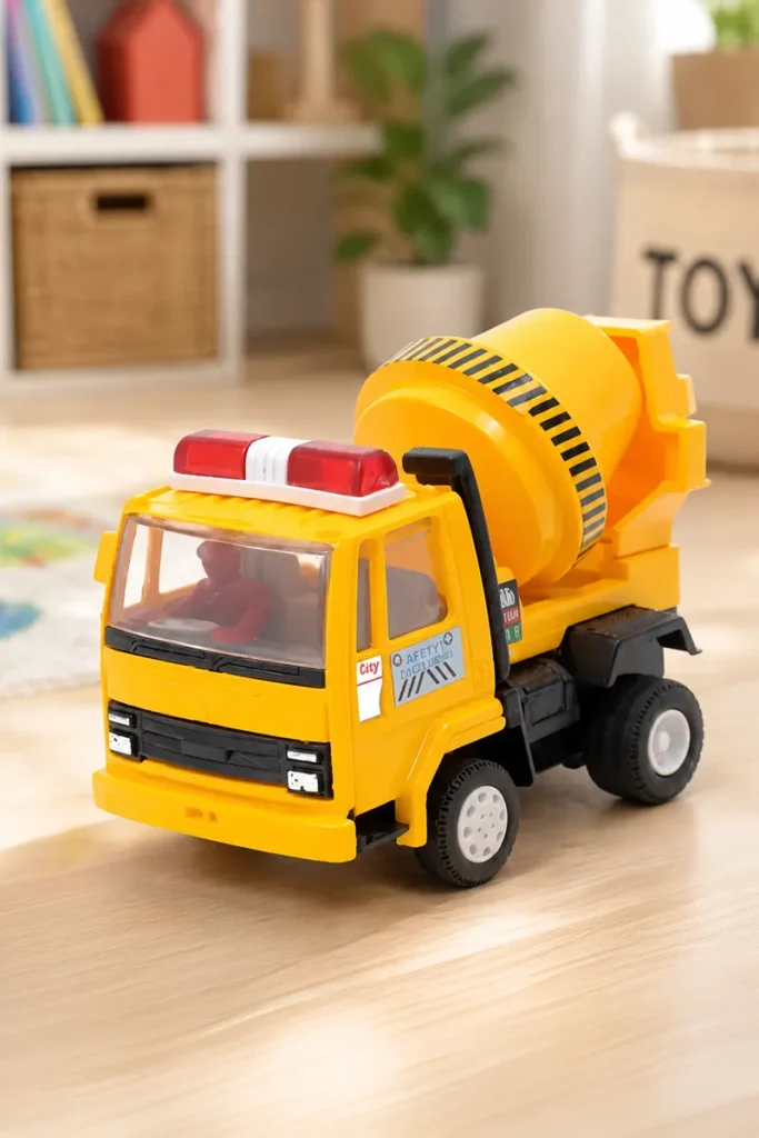 Concrete Mixer Pull Back Toy