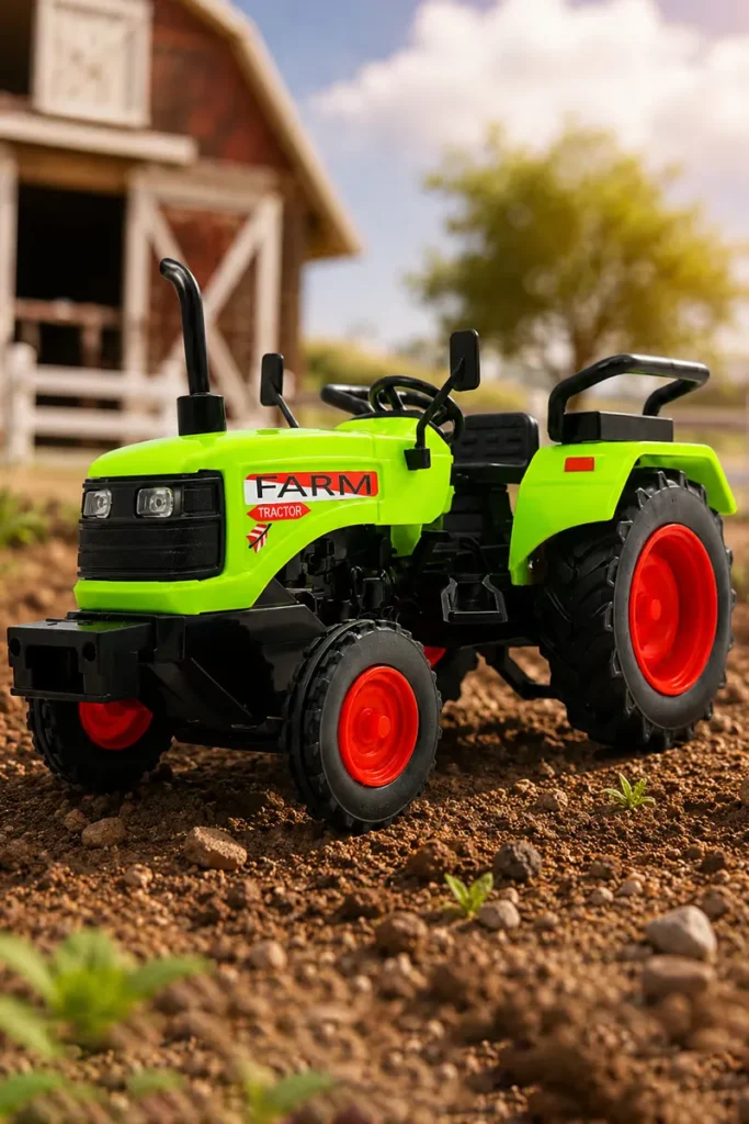 Farm Tractor Pull Back Toy