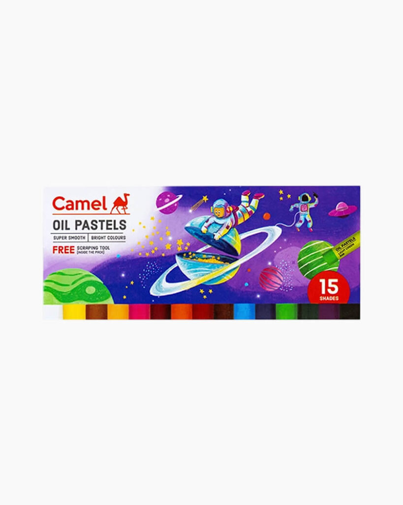 Camel  Oil  Pastels  Assorted  carton  pack  of  15  shades