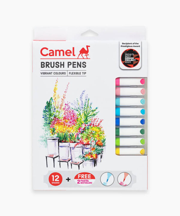 Camel Brush Pens Assorted pack of 14 shades