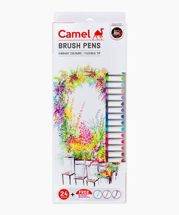 Camel Brush Pens Assorted pack of 27 shades