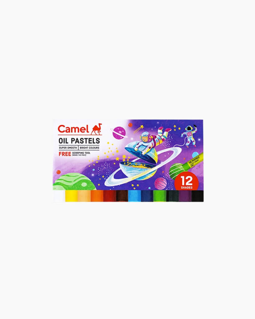 Camel  Oil  Pastels  Assorted  carton  pack  of  12  shades
