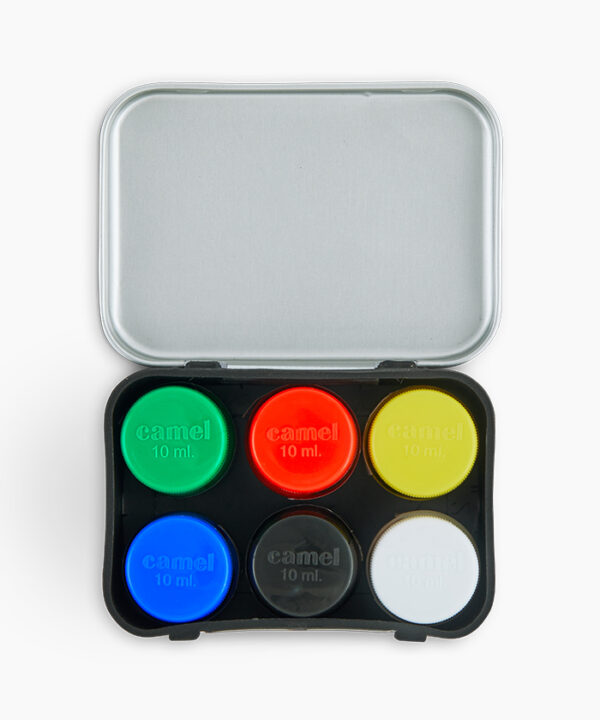 Poster  Colours  Assorted  tin  pack  of  6  shades  in  10  ml