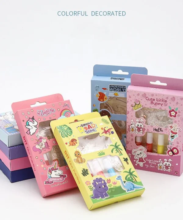 DIY Soft Glue Painting Arts and Crafts Set