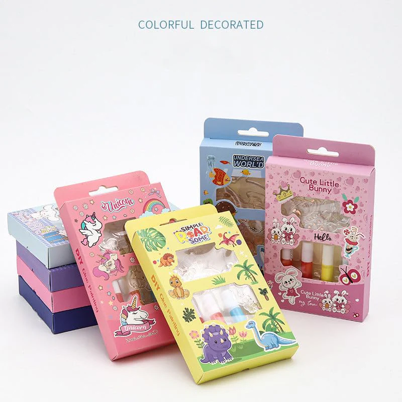 DIY Soft Glue Painting Arts and Crafts Set
