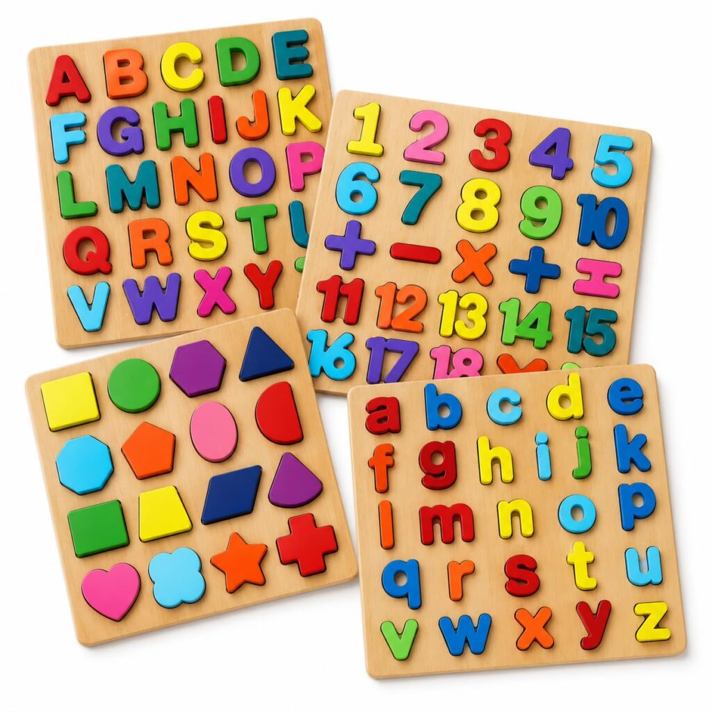 Wooden Learning Educational Game Board