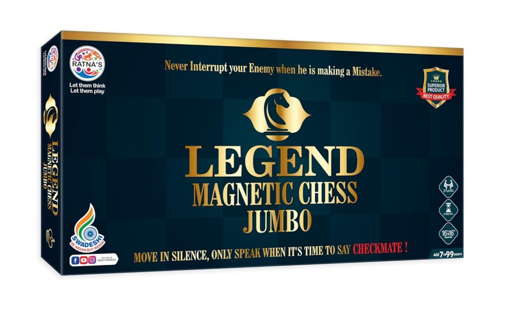 Legend Magnetic Chess Jumbo Size Foldable Magnetic Chess