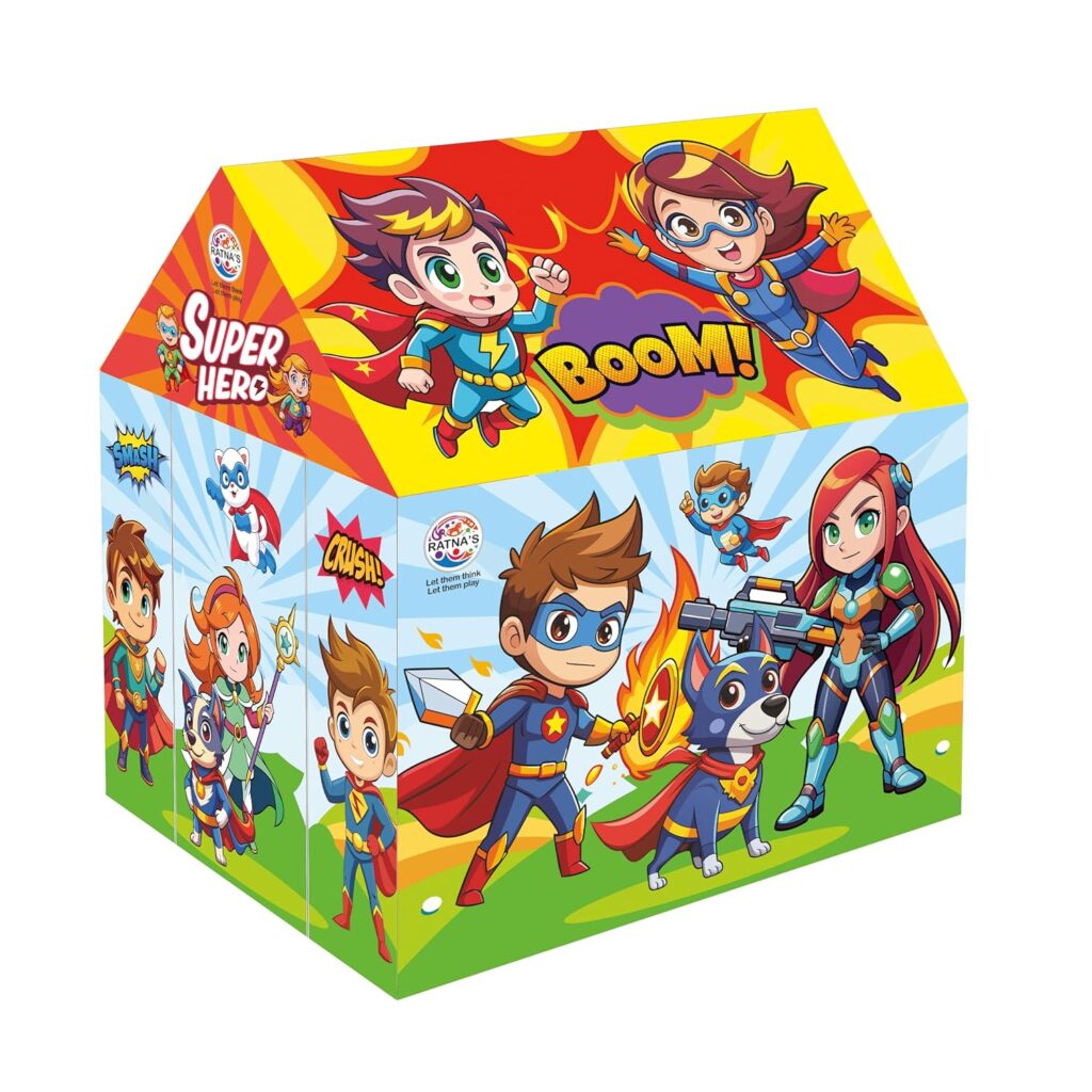Super Hero Theme Kids Play Tent