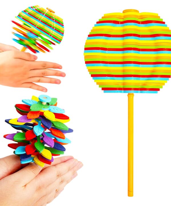 Spinning Candy Flower Toy for Kids - Lollipop Shaped Hand Spinner