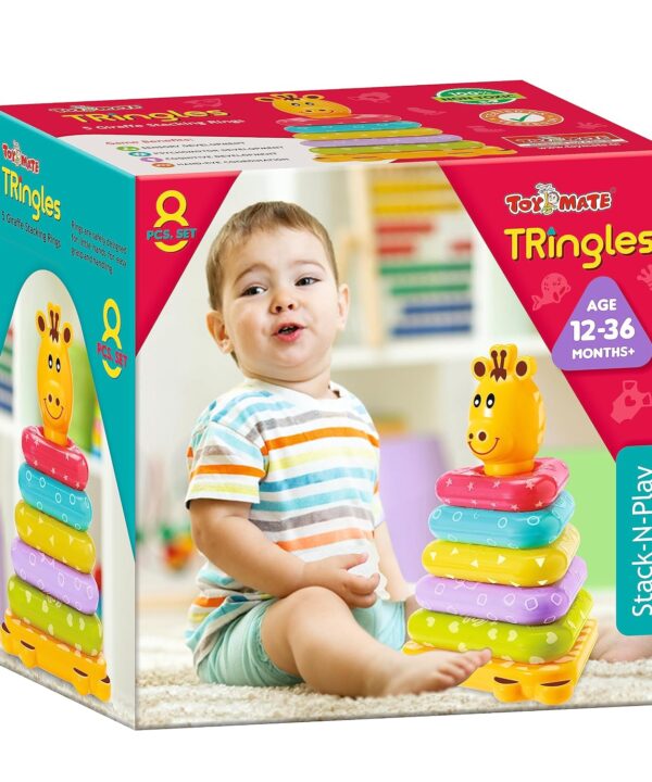 TRingles- 8 Pcs Set-Stack N Play Triangle Shaped