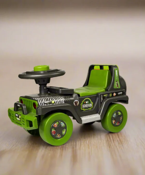 Toyzone Ride On | Baby Car | Kids Car | Toy Car| Push Car| Swing Car| Ride on Car with Horn (Ben 10 Safari)
