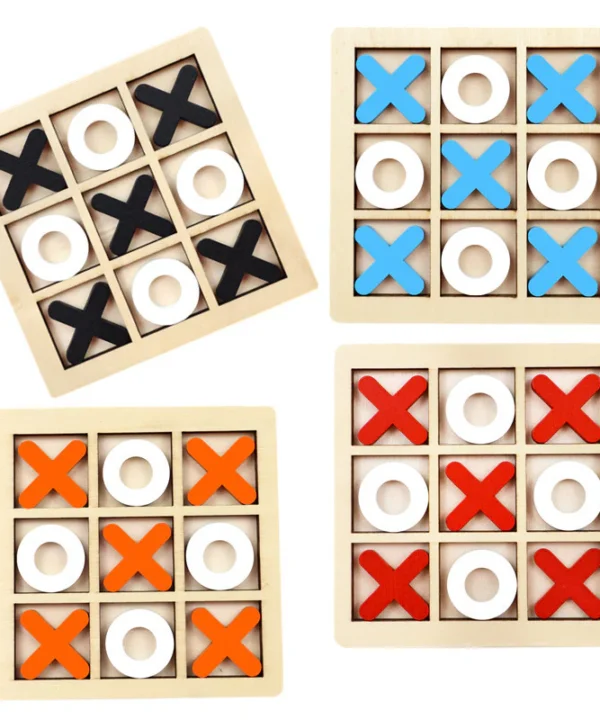 XO Tic-Tac-Toe Wooden Game – Fun Brain Training for Kids