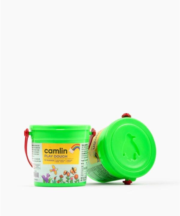 Camlin  Play  Dough  Assorted  pack  of  12  shades  in  13  g  with  Roller  Pin,  Cutter  and  Moulds