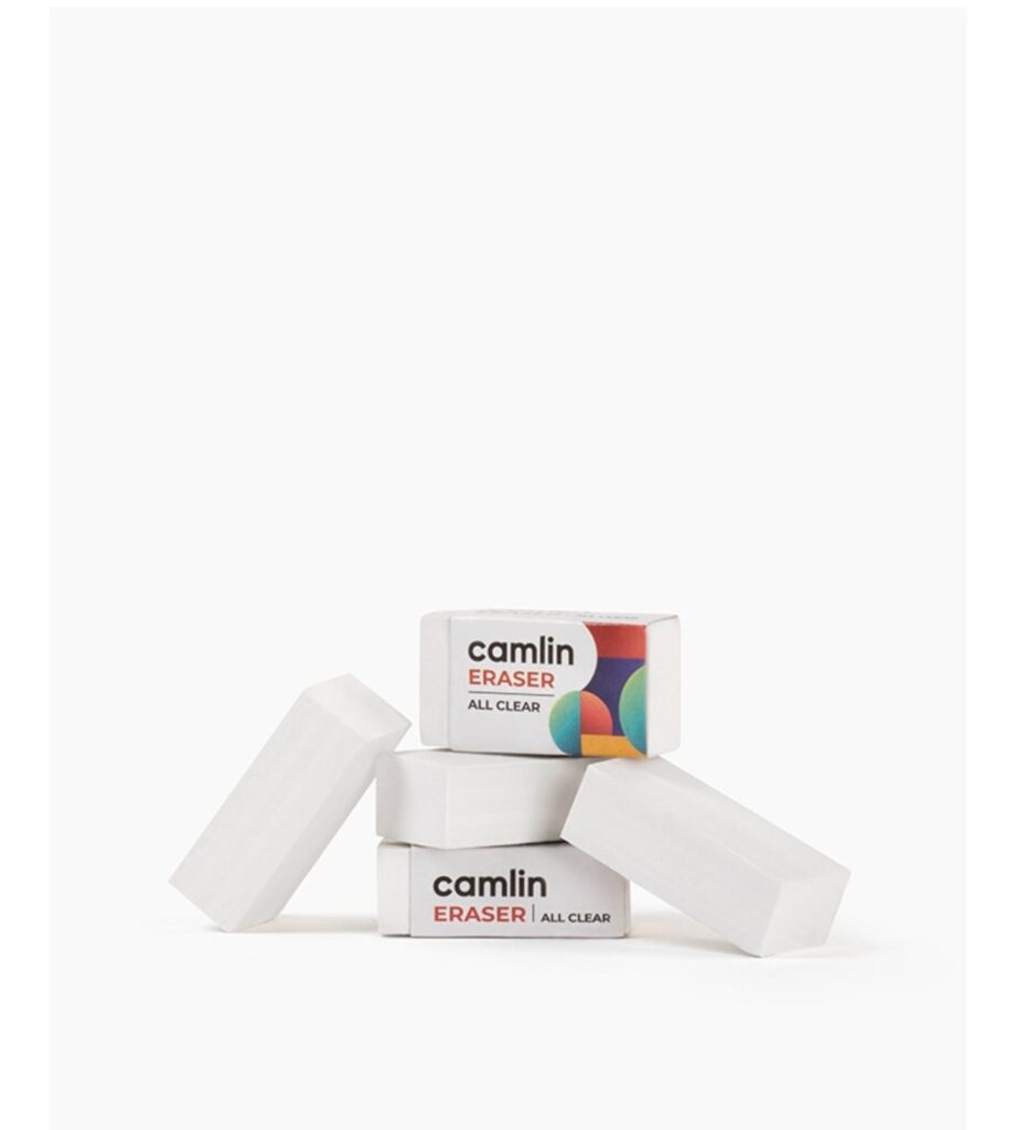 Camlin  All  Clear  Erasers  Pouch  of  5  erasers