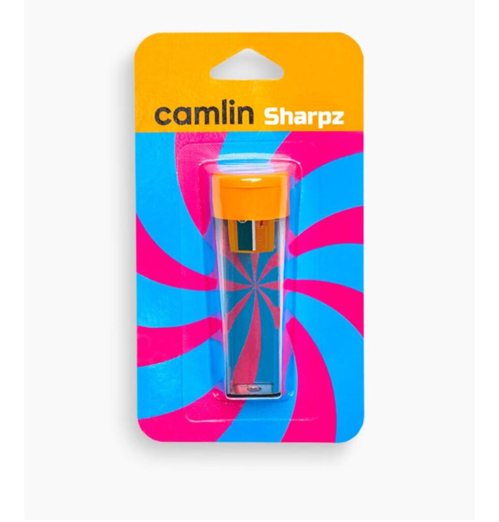 Camlin Sharpz Individual sharpener in orange