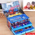 54Pcs/Set Kids Drawing Art Set Cartoon Painting Pen Colour Pencils
